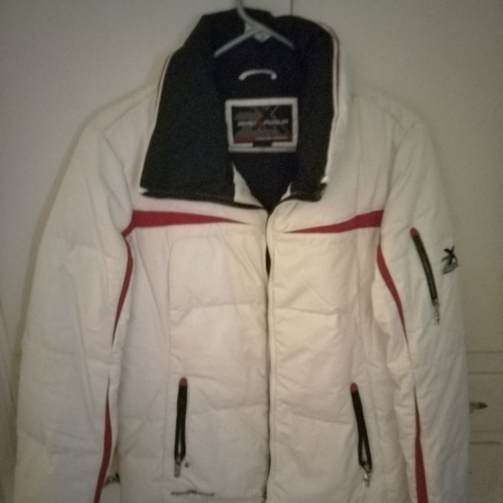 ZeroXposur Winter jacket White w/Black and Red stripes